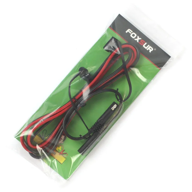 FOXSUR 150 см соединение SAE проводов с крышкой к удлинительному кабелю 16 AWG 2
