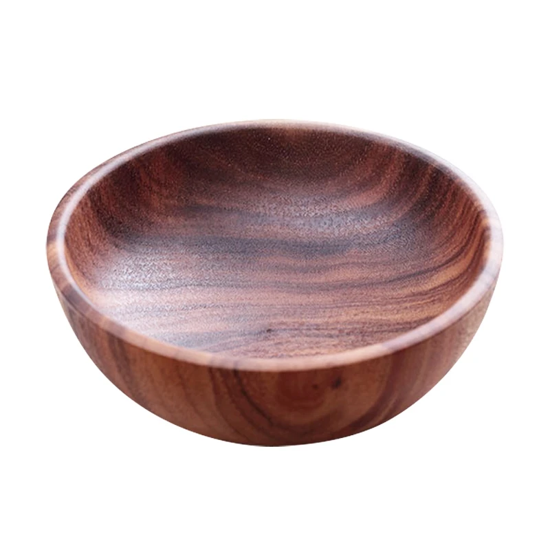 

Small Wooden Dish Salt Vinegar Sauce Flavor Spices Plate Dinner Breakfast Plate Condiment Cup Kitchen Utensils Anti-Fall Seasoni