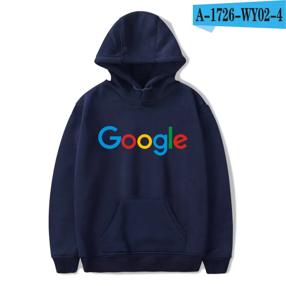 Darkblue Новое поступление, худи Google, Повседневная зимняя одежда Google, принт Google, круглый вырез, хлопок, логотип Google, Мужская/Женская худи - Цвет: Darkblue