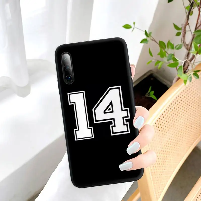 

Black Letter Number Black Rubber Mobile Phone Case Cover For Samsung J4 J6 J5 J7 2016 Note 5 8 9 10 Lite Plus 20 Ultra