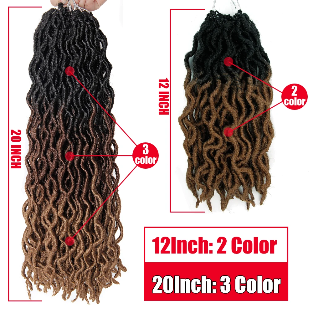 Синтетические вязанные косички для волос богиня искусственный локс Омбре