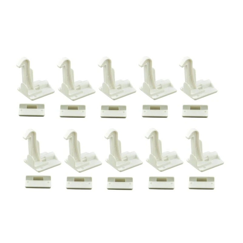 

Child Proof Cabinet Locks(10 Pack) -Baby Proofing Locks Easy Install, Works With Cabinets Cupboards Drawers Kitchen
