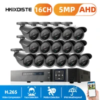 h 265 8ch 16ch 5mp home camera security system kit outdoor ir waterproof video surveillance cctv system ahd hdmi face record cam