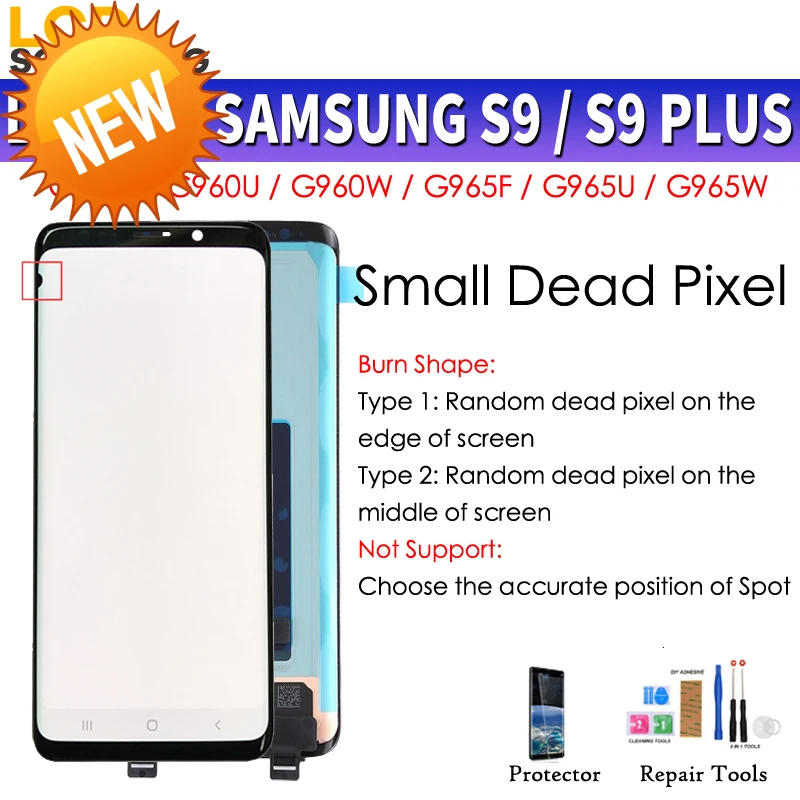 Сменный сенсорный ЖК дисплей AMOLED для SAMSUNG Galaxy S9 G960 + Plus G965 с рамкой|Экраны