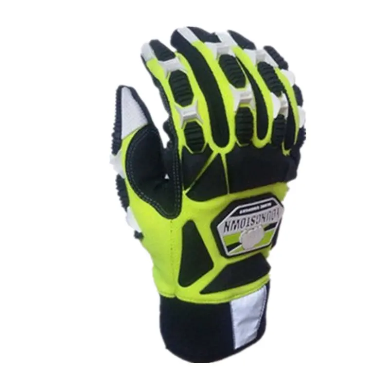 Peru Impact resistant. Cut Resistant. Anti-Vibration. High Visibility. Designed for total hand protection glove(Medium green) |