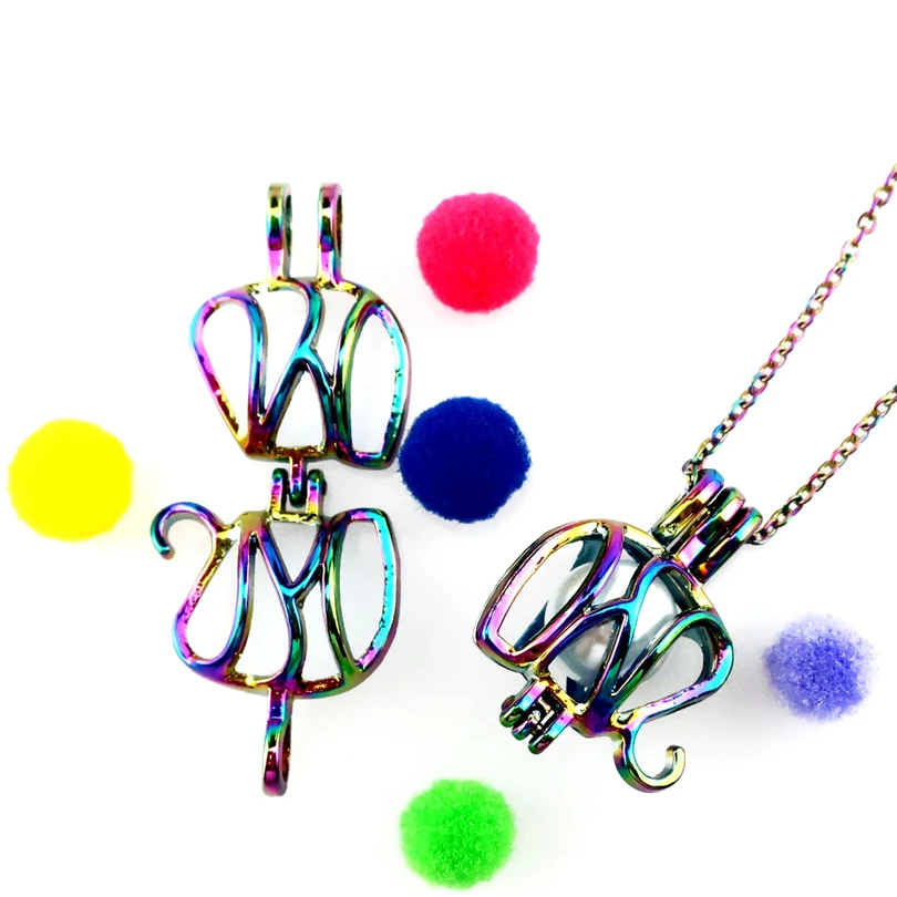 C102 радужные цвета слон бусины клетка эфирное масло диффузор ароматерапия