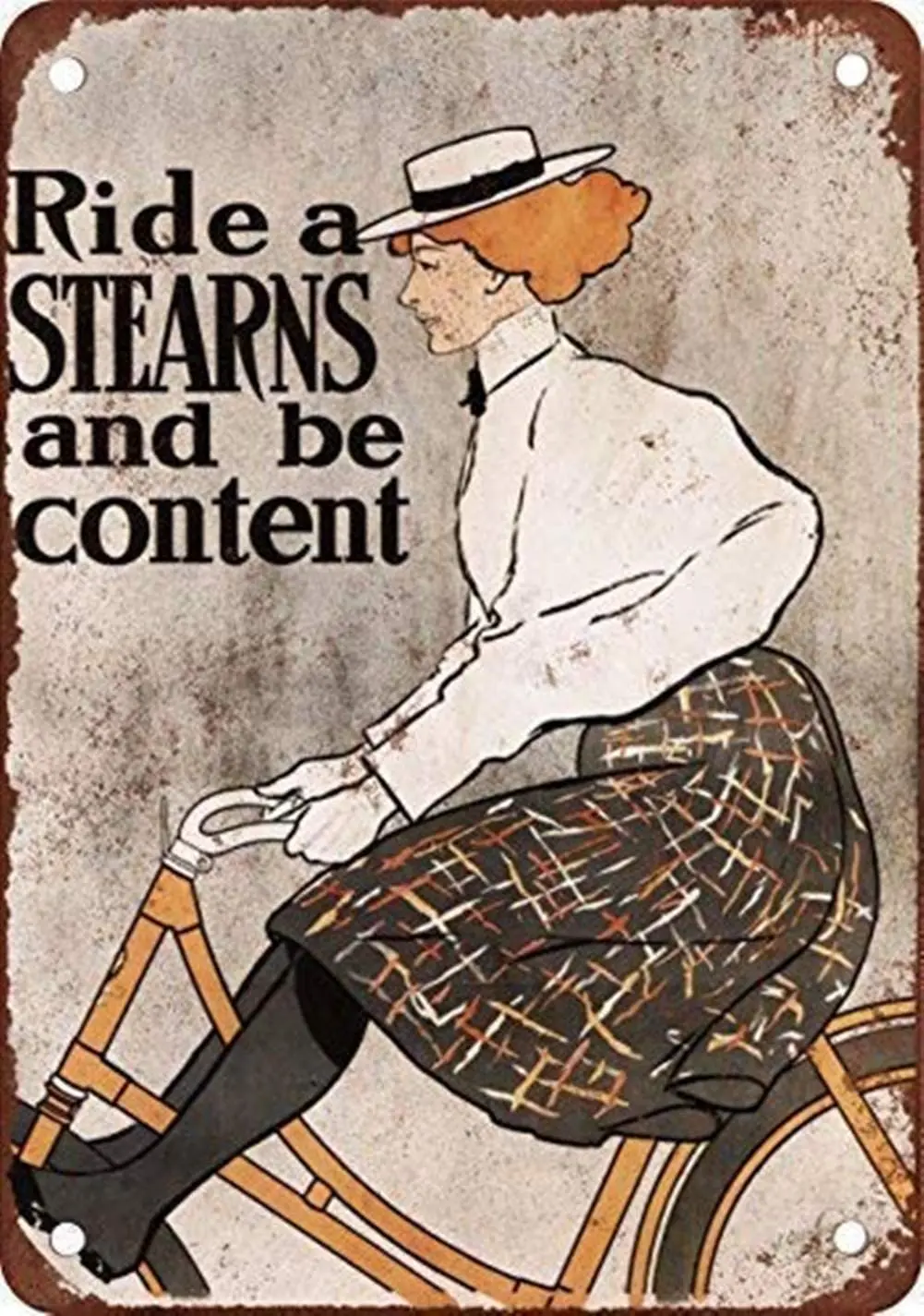 

Stearns Bicycles Retro Metal Tin Sign Plaque Poster Wall Decor Art Shabby Chic Gift
