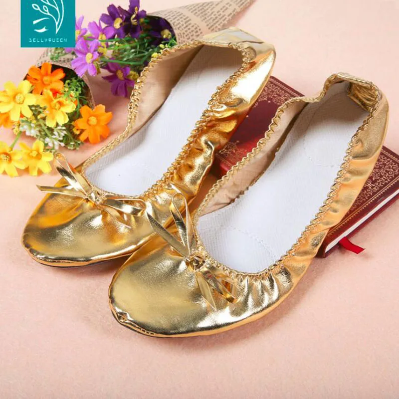 Бесплатная доставка дешевая обувь для танца живота золотого цвета S / M L XL|belly dance