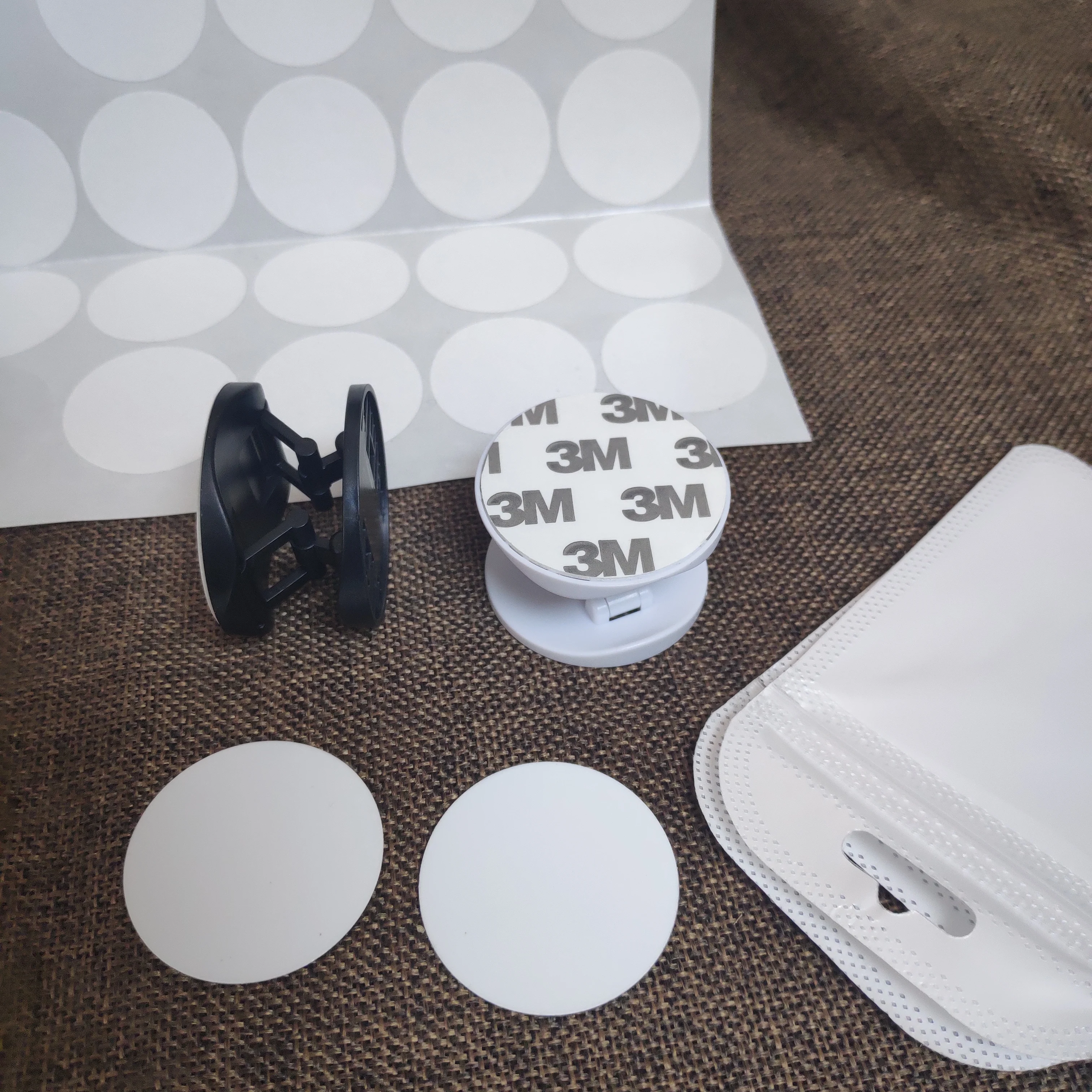 Factory Price! 100pcs/lot Sublimation Blank mobile Phone Holder With Metal insert heat trasnfer printing Phone Case Holder Stand