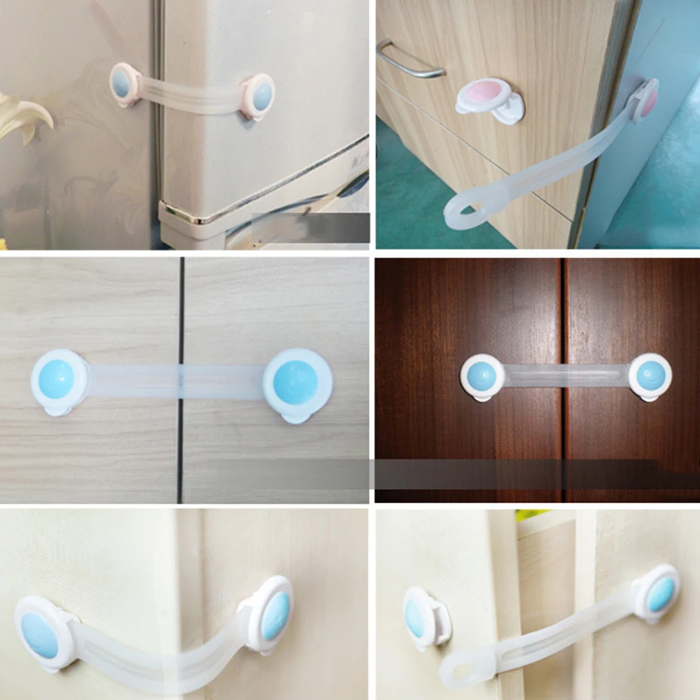 Защитный замок для дверей шкафов холодильников|Замки и блокираторы ящиков| |