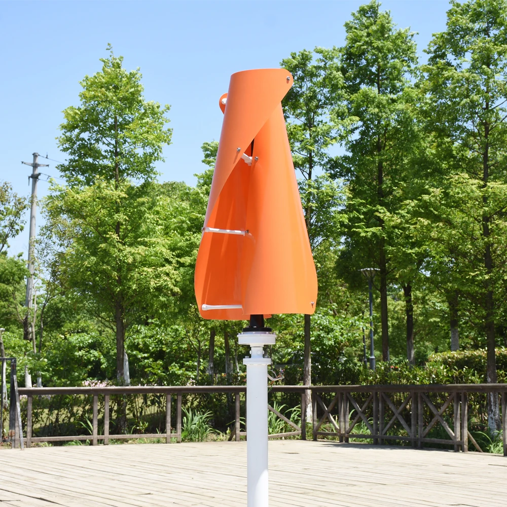 

New Energy Windmill 300w 400w 600w 1kw 12v 24v 48v Vertical Wind Turbine Generator Maglev Generator And Auto MPPT Controller