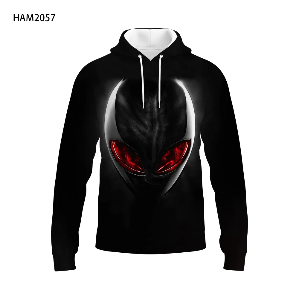 

Толстовка с длинным рукавом, весна-осень 2022, толстовка с 3D принтом инопланетянина, НЛО, удобный топ для молодых студентов, повседневное паль...