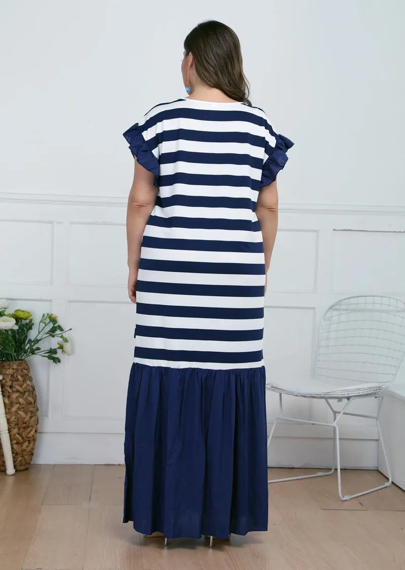 012 Лидер продаж большой Размеры женское летнее платье свободного покроя длинные L