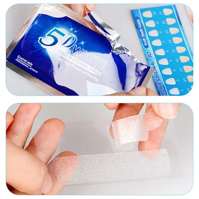 5D Гелевые полоски для отбеливания зубов набор стоматологии гигиена полости рта
