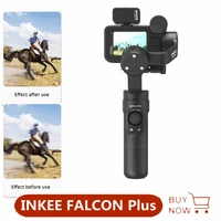 inkee falcon plus action camera gimbal stabilizer handheld anti shake wireless control for osmo insta360 gopro hero 1098765
