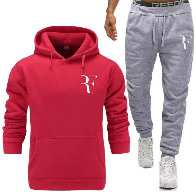 Новый Роджер Федерер мужские спортивные костюмы для бега Свитшот брюки