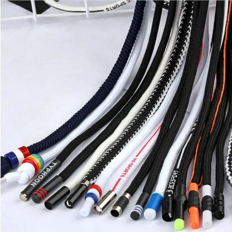 

2pcs Cotton Flat/Round Elastic Rope For Pants Clothes Waist Belt drawstring Cord DIY Sports Pants Cord Garment Accessories
