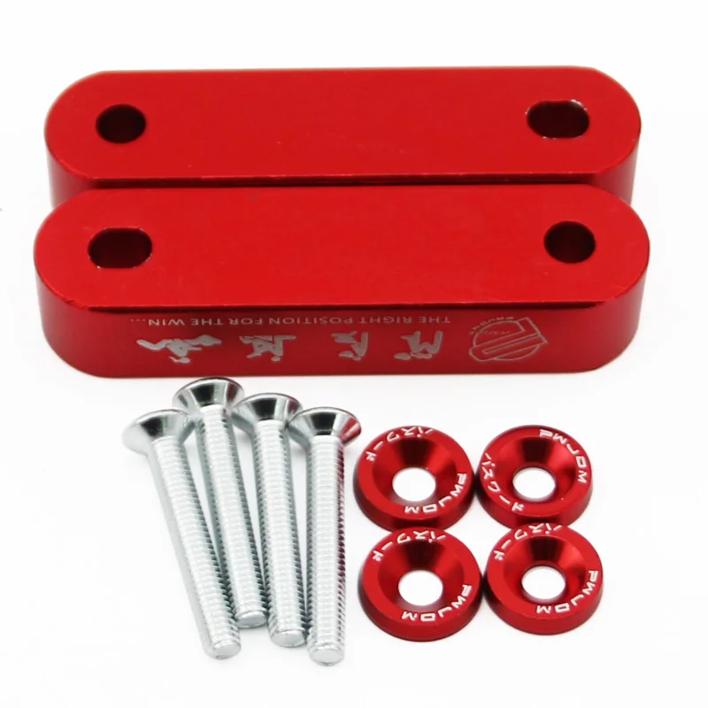 JDM Алюминиевая заготовка для автомобиля гоночный капот Проставка вентиляции 4 шт.