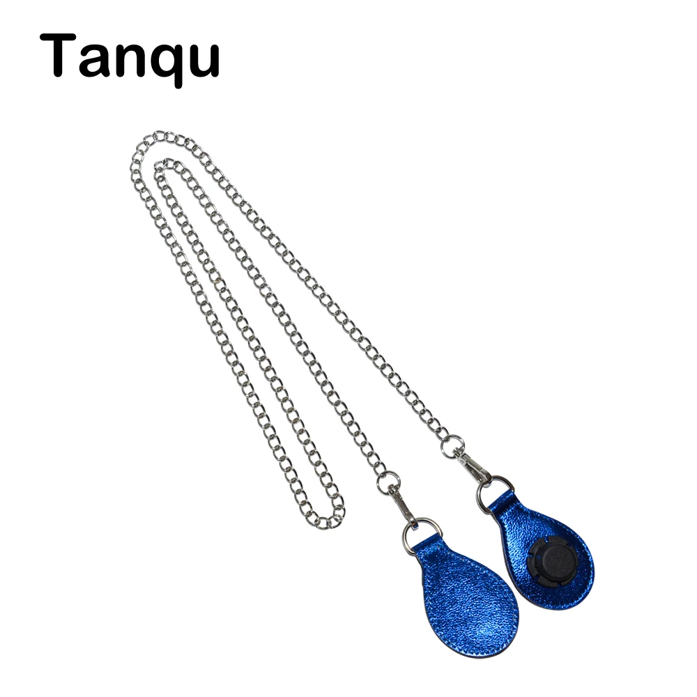 

TANQU Bucket Silvery Shoulder Chain Strap with 7 Colors Shiny PU Drop Attachment for Obag O basket Strap Chain for O Bag Obasket