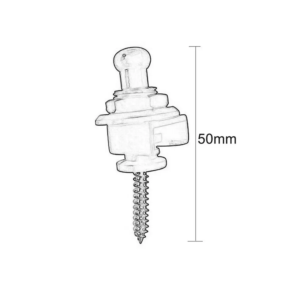 

Durable Practical Guitar Bass Schaller Strap Buckle Locks Buttons Round Head Guitar Accessory Chrome Locking Machine Tuners