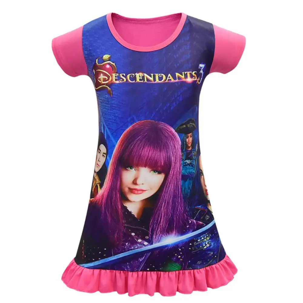 Платье для девочек Потомки платье детская роль в фильме Evie Косплей халат на