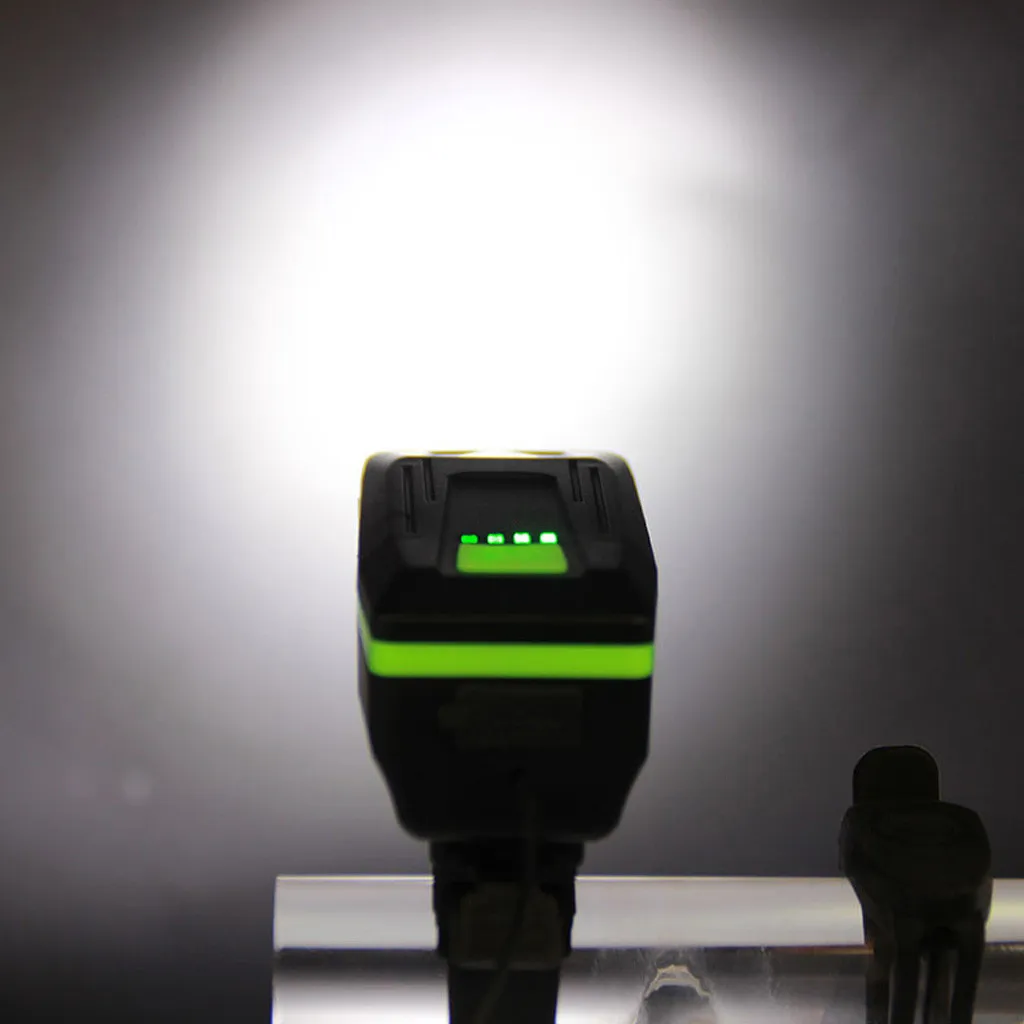 Водонепроницаемый велосипедный фонарь с зарядкой от USB передняя фара ЖК-дисплеем