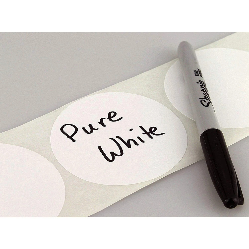 Канцелярских принадлежностей 2 &quotБелый Цвет кодирования этикетки круглый кулон