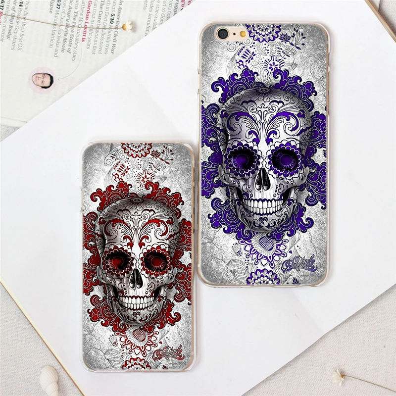 

Amazing Skull Art Creation Soft TPU Phone Case For Iphone XS Max 11 Pro 12 Mini Shell XR X 8 7 Plus 6S 6 10 5 SE 2020 Cool Cover