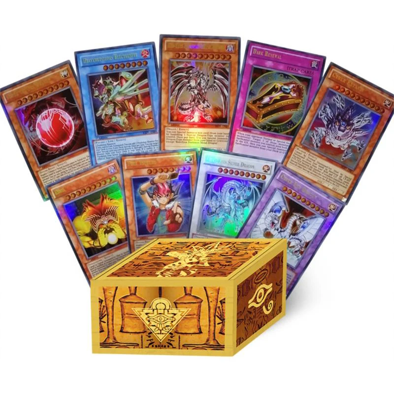 

120PCS/BOX Yugioh! English Flash Cards Wing Dragon Dragon Giant Soldier Sky Dragon Game Collection Cards Kids Toy