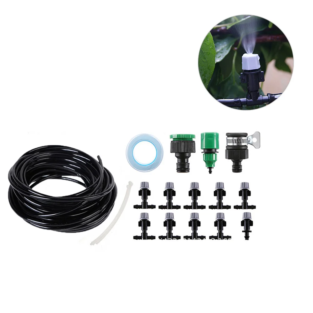 

1 Set 10M Multi-Function Water Sprinkler Cooling 10 Sprinklers Misting Sprinkler Watering Spray Nozzle (Random Color