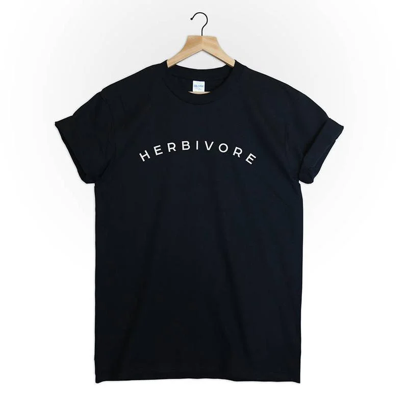 

HERBIVORE T-shirt Tee Top Vegan Vegeterian Graphic Vegan Vibes Funny Graphic T Shirts Harajuku Tops