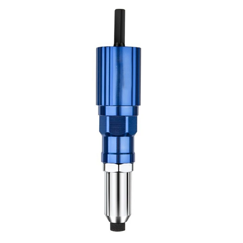 

Electric Rivet Adapter 2.4mm-4.8mm Core Pull Riveting Conversion Head Riveting Tool with 3 Twist Drill and 150 Rivet.