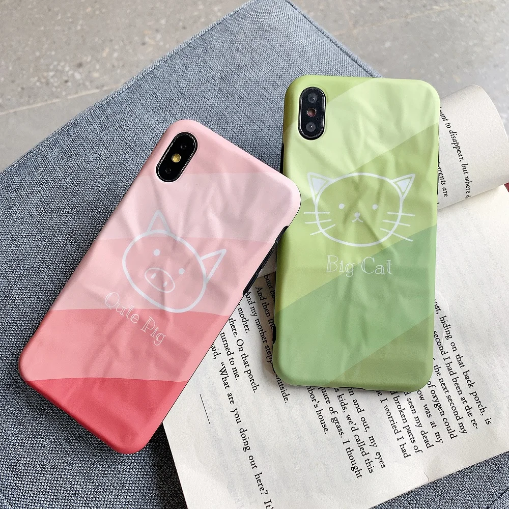 Хороший Медведь i11 чехол для телефона iPhone 11 Pro MAX XS X XR милый кот Свинья Силиконовый