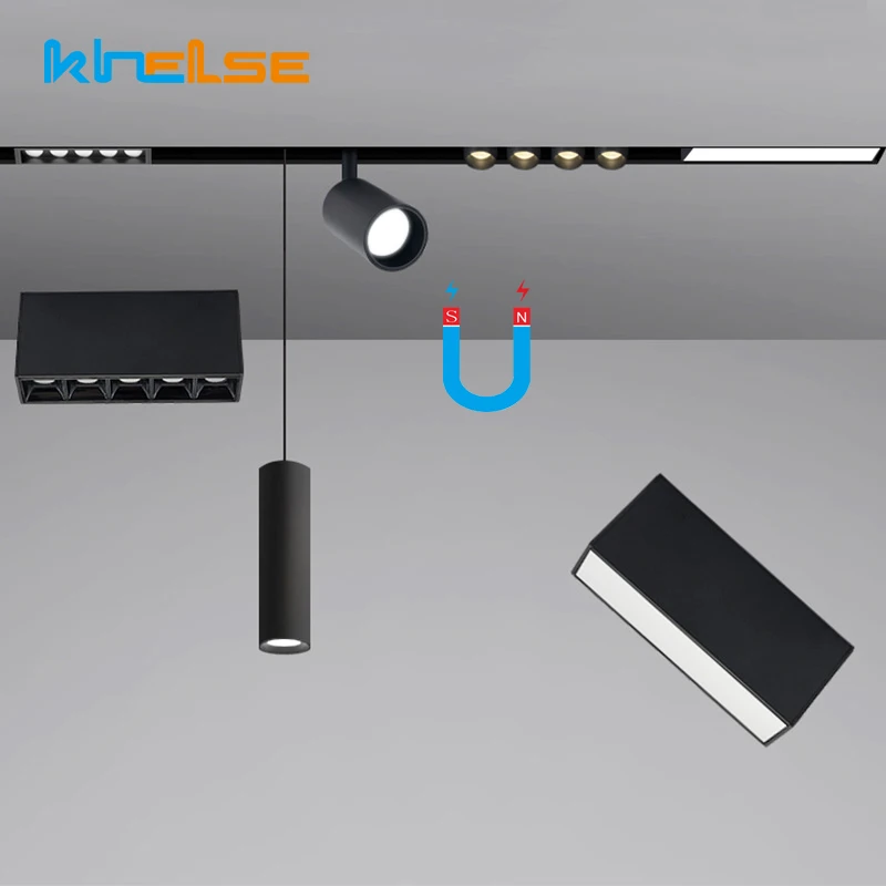 Алюминиевые потолочные встраиваемые креативные светодиодные магнитные