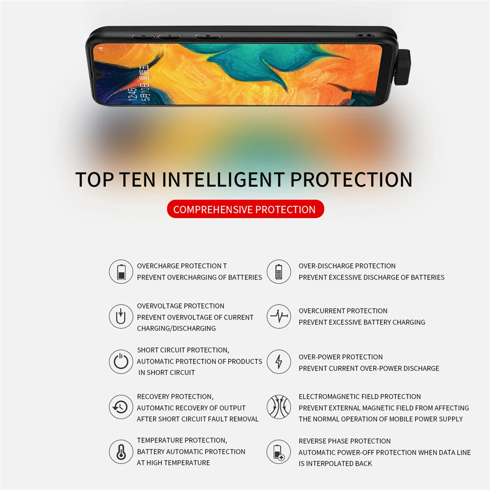 Магнитный чехол для зарядного устройства s для samsung Galaxy A20, чехол для питания, 7000 мА/ч, запасной внешний аккумулятор, чехол для зарядки для samsung A30, чехол для аккумулятора s