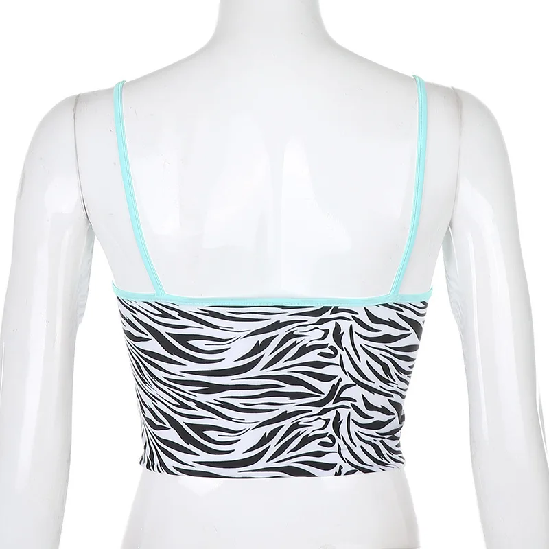 

LALUMAI women's vest Individual stripe lace up slim waistcoat female 2021 summer sling all-match base vest short Camisole