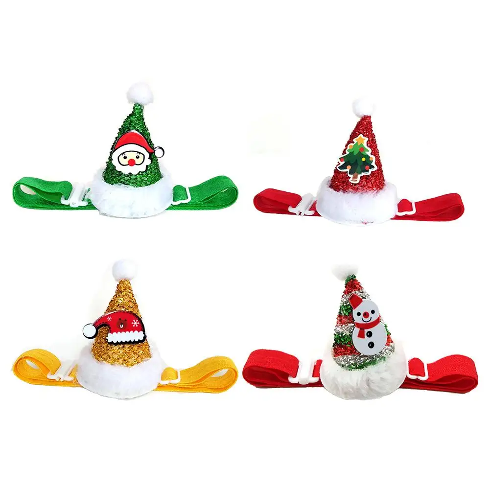 Рождественский головной убор для собаки кошки костюм питомца праздничная одежда
