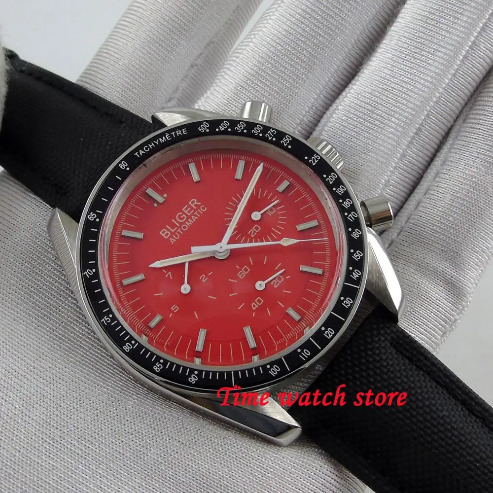 Часы наручные Bliger мужские с циферблатом роскошные многофункциональные