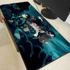 Большой игровой коврик для мыши с аниме рассекающий демонов Kimetsu No Yaiba, компьютерный игровой коврик для мыши, Настольный коврик с застежкой по краям
