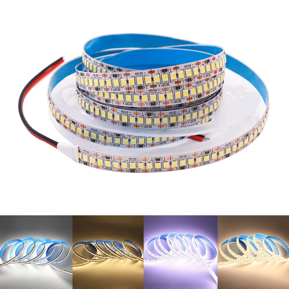

5m/lot LED Strip DC12V SMD 2835 Flexible Waterproof Led Ribbon Tape 240Leds/m LED Light Strip Home Outdoor Decoration Light