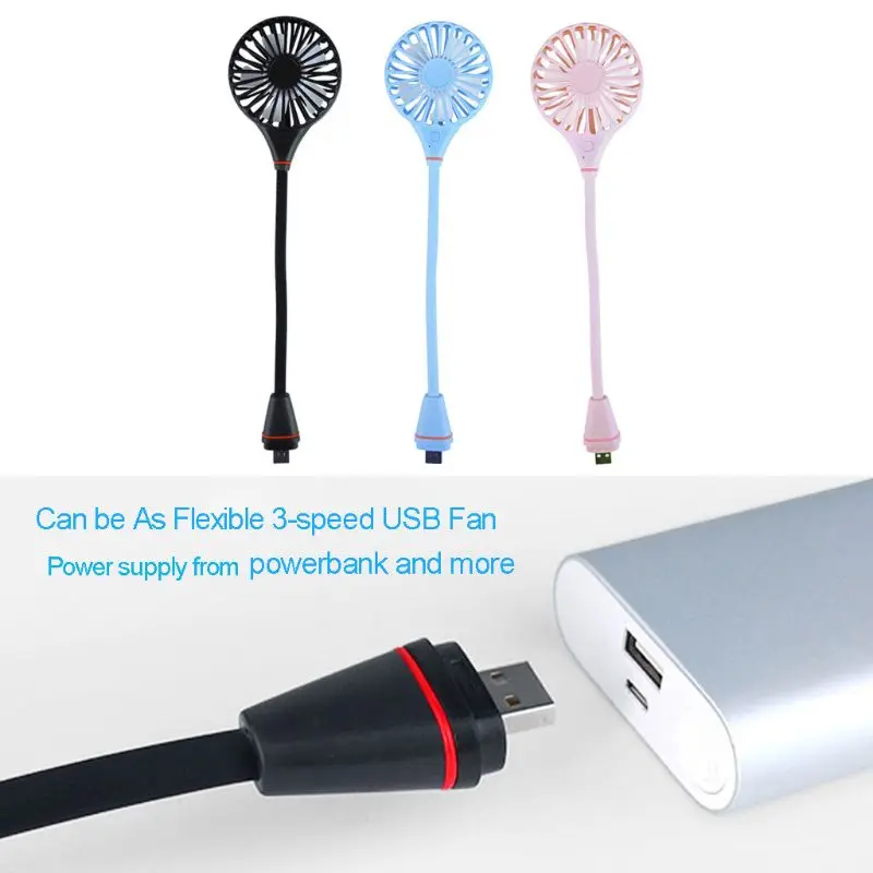 

Energy Saving 3 speeds Flexible USB Cooling Fan With Switch For Notebook Laptop Computer Powerbank USB Charger 19QA