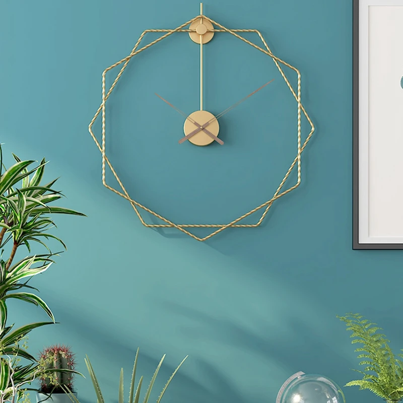 

Creative Nordic Style Simple Wall Clock Light Luxury Living Room Clock 50cm