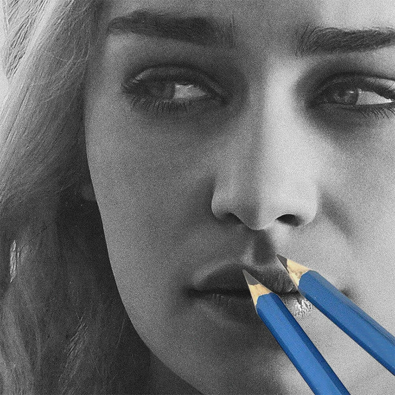 40 шт. профессиональный набор набросок рисунок сумка графитовый уголь Карандаш