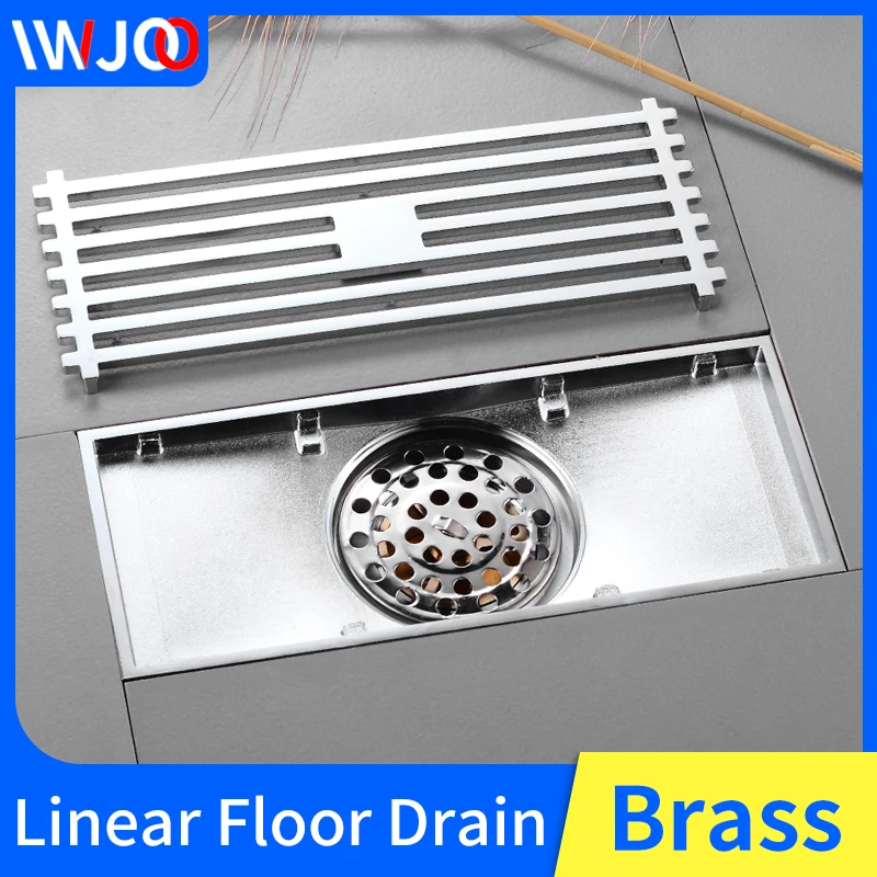 Напольная Сливная крышка латунная линейная напольная сливная плитка вставка