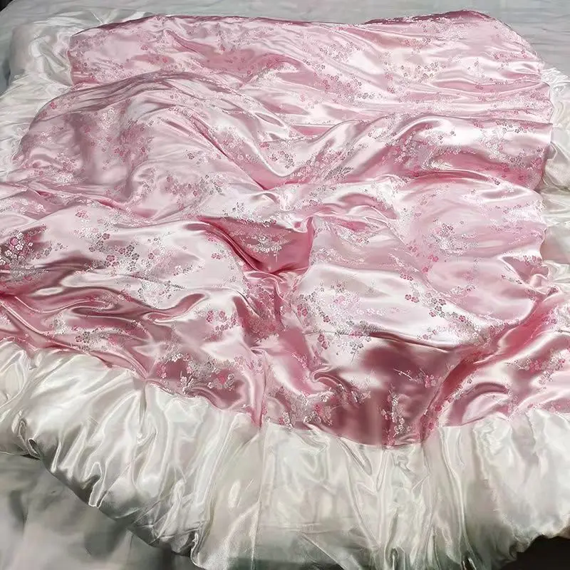 

1Pcs Vintage Printed Satin Duvet Cover Soft And Silky Twin Queen Bedding