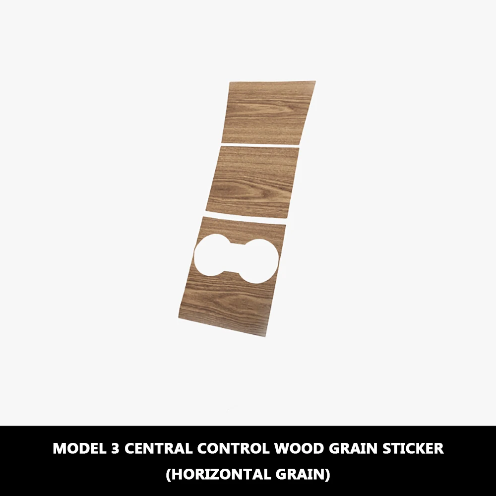 

Car Wood Grain Central Control Sticker Protective Scratch Resistant Panel Interior Accessories Suitable For 2020 Tesla Model 3