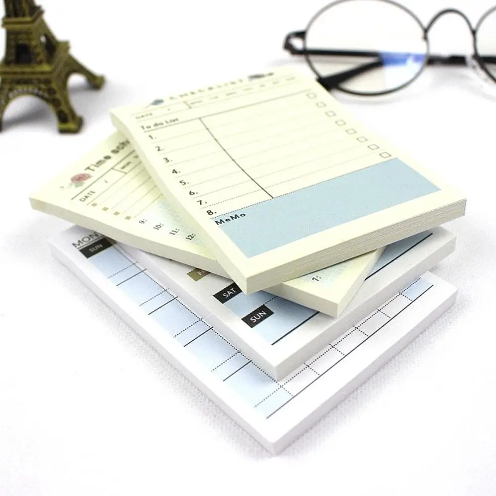 

60 Sheets Cute Blue Bird Planner Notebook To Do List School Office Supply Student Stationery Notepad