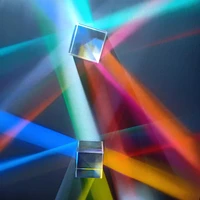cube prism six sided bright light combine cube stained glass prism beam splitting prism optical experiment instrument cube prism