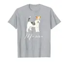 Провод волосы Фокстерьер собака футболка с надписью мама рубашка с рисунком собачки и футболка для мамы