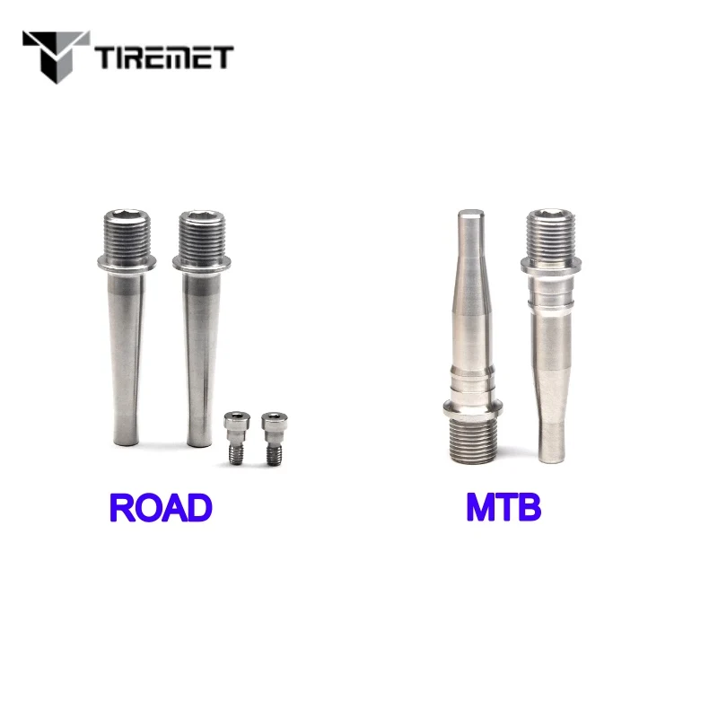 Титановая Педальная ось для велосипеда Tiremet 1 пара подходит дорожных и горных